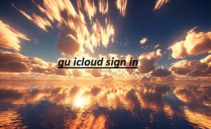 gu icloud sign in